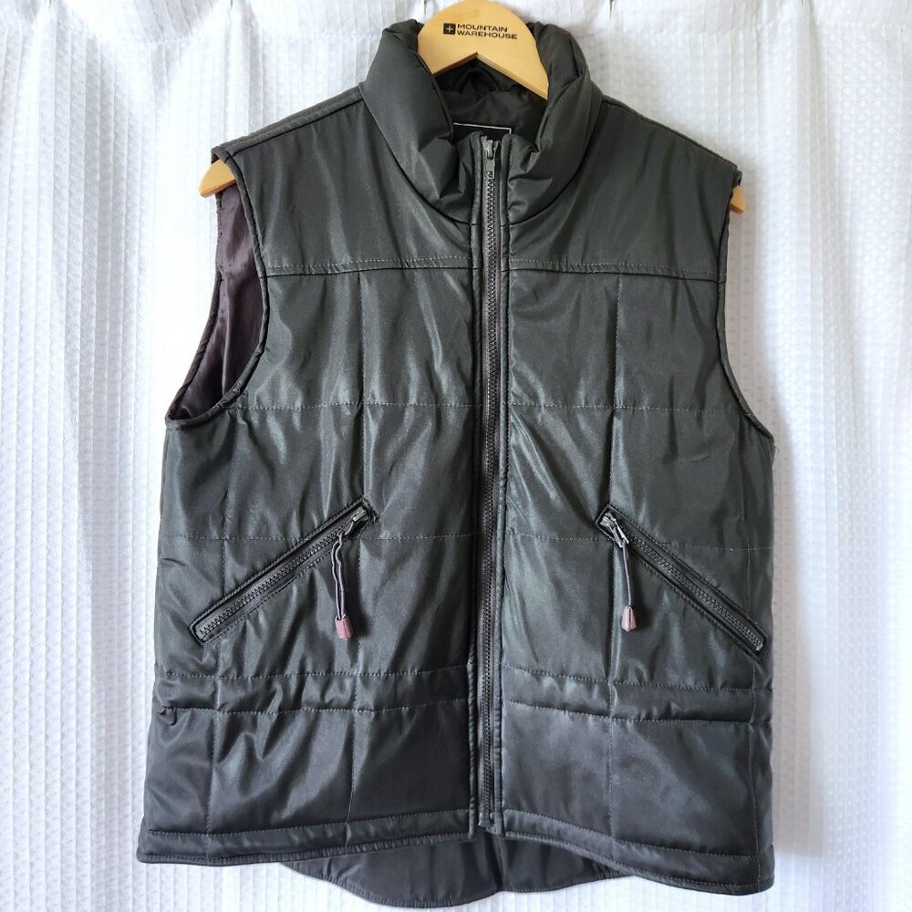 Fairweather Women’s Black Lined Vest Size M Full Zip Outdoor Utility
